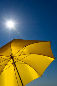 Umbrella in the sun